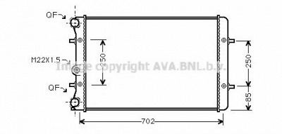 AVA QUALITY COOLING ai2155 -  Радиатор, охлаждение двигателя